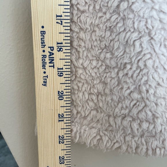 Pottery Barn Teddy Bear Plush Sherpa Robe Cream Off White Cozy Warm Women's Sz M - Picture 10 of 10